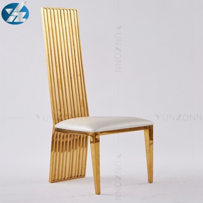 Le banquet de luxe l'épousant arrière élevé d'or de chaise préside le poids 200Kg d'acier inoxydable