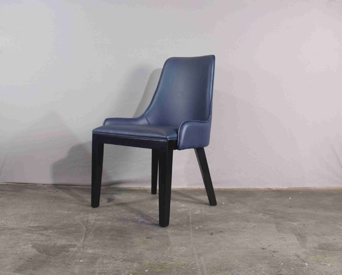 Le restaurant de luxe léger bleu-foncé a capitonné le café nordique de style d'Institut central des statistiques d'acier inoxydable de chaises de salle à manger
