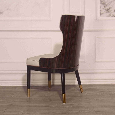 La salle à manger capitonnée simple préside la chaise américaine de café a placé des loisirs créatifs