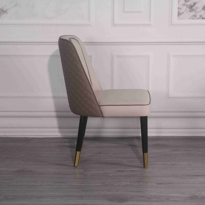 Éponge élastique d'unité centrale de chaise de dos en bois solide d'hôtel la haute a capitonné des chaises de salle à manger