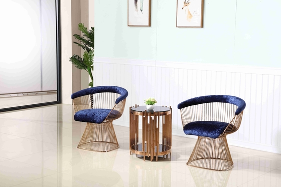 La réception d'hôtel de jardin de loisirs préside le cadre à base métallique d'acier inoxydable de salon de chaise d'accent