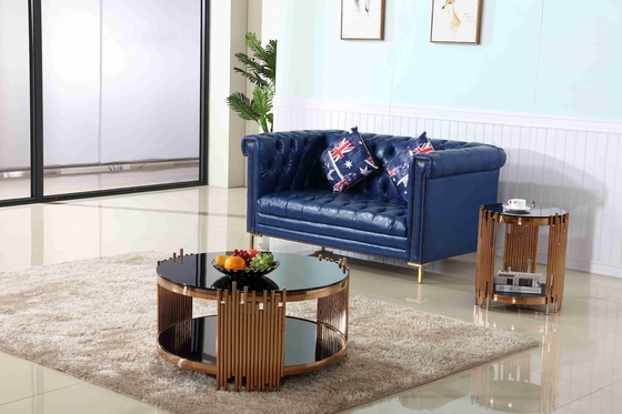 La table basse de thé d'or élégant de luxe moderne de Tableau a placé des meubles de salon
