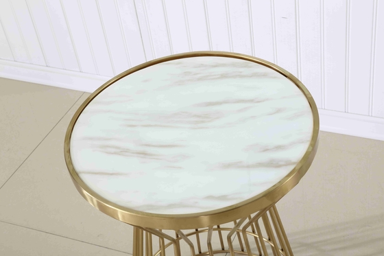Tableau l'épousant d'or de luxe de gâteau de miroir d'acier inoxydable pour la décoration d'événement