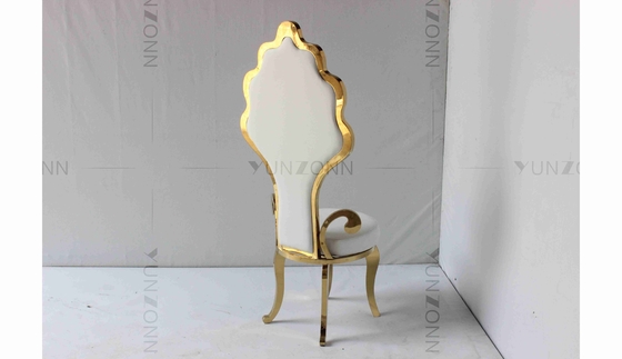 Haut acier inoxydable arrière de l'ameublement de chaise de mariage de chaise nuptiale blanche magnifique de banquet