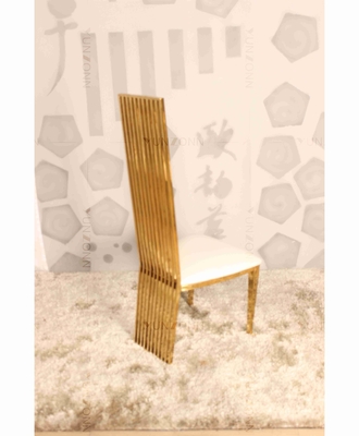 Le banquet de luxe l'épousant arrière élevé d'or de chaise préside le poids 200Kg d'acier inoxydable