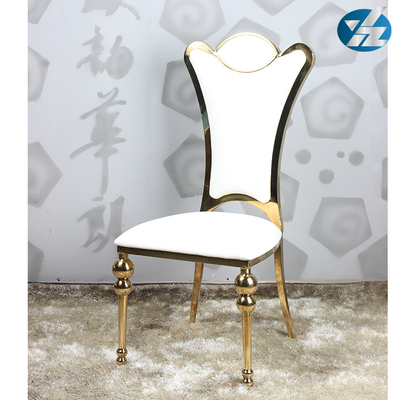 55X60X110 solides solubles a tapissé diner les chaises d'événement de mariage d'hôtel plaquées par or de chaise