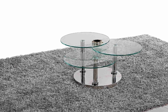 Lumière élégante de Tableau de thé de table basse en verre centrale du classique 3 de luxe
