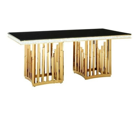 Tables de salle à manger rectangulaires modernes les épousant supérieures de marbre nordiques de Tableaux de banquet avec les chaises 50X90X75