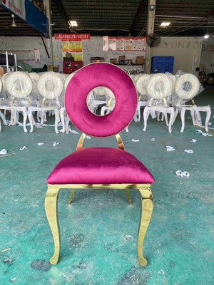 Diner arrière rond préside les chaises empilables de banquet de fonction de conception spéciale