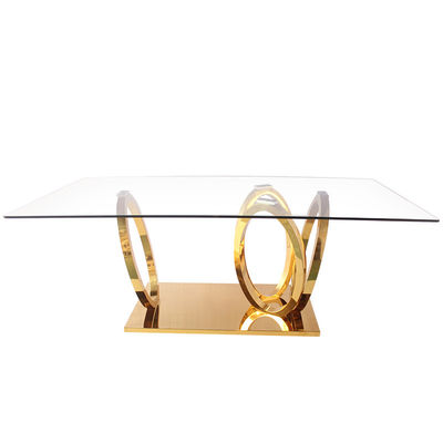 Bon prix Tableau est-ouest de Dublin Intersected Circle Rectangular Dining de meubles en ligne
