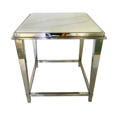 Bon prix Table à thé de style en acier inoxydable 30 kg largeur 48 cm en ligne