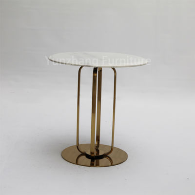Bon prix Dessus rond moderne de marbre de table basse d'or pour la pièce de vie/réception en ligne