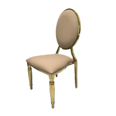Bon prix Hôtel de luxe Chaise de banquet Coussins Décoration Meubles dorés Chaises de mariage en vrac Pour la fête d'événement en ligne