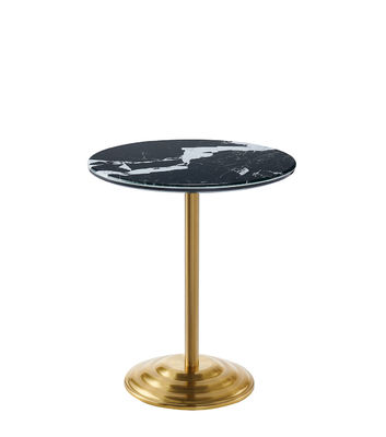 Bon prix Table en marbre et laiton de style moderne Table ronde de couleur en laiton antique en ligne