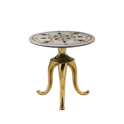 Bon prix Meubles de salon turcs de design européen verre de café à thé table d'appoint mobile en ligne
