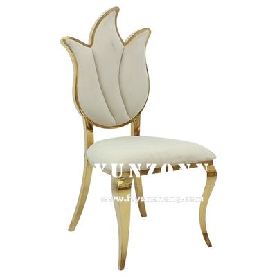 Bon prix Chaise royale l'épousant arrière 49X56X107cm de meubles de chaise de conception de fleur haute en ligne