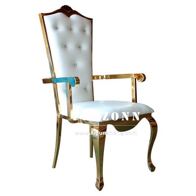 Cadre fort élégant d'or de chaise de banquet de mariage pour la réception et l'événement