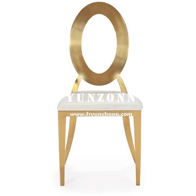 Bon prix Meubles de salle à manger Or Chaise de banquet en acier inoxydable en ligne