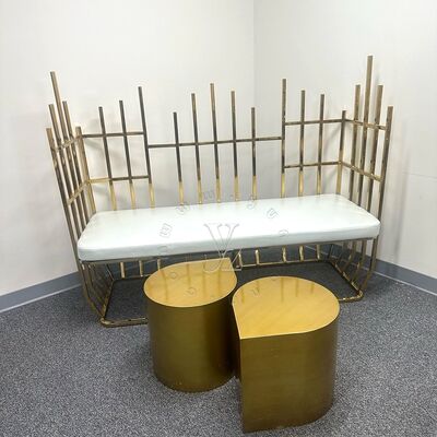 Bon prix Chaise trône de luxe royale pour reine et roi, moderne, en acier inoxydable, pour mariage, chaise de salle à manger élégante en acier, trône pour mariés en ligne