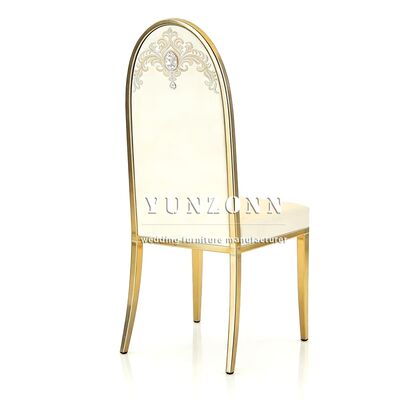 qualité Design moderne Décoration mariage événement banquet Furniture location chaise en acier inoxydable chaise de couple usine