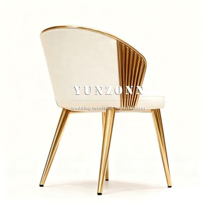 Bon prix Fabrique en gros Reception de mariage de luxe Chaises métalliques en acier inoxydable durables pour les événements en ligne