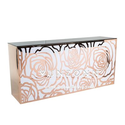 Comptoirs de bar LED personnalisables neufs pour restaurants et bars commerciaux, design rose