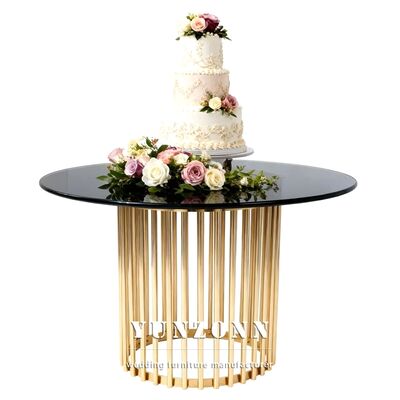 Bon prix Centre de design de mobilier de fête Nouveaux meubles de mariage Table ronde à gâteau en ligne