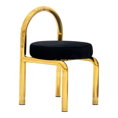 Bon prix Chaises de salle à manger d'hôtel d'occasion en acier inoxydable lourd avec cadre en métal rembourré pour restaurant de mariage en ligne