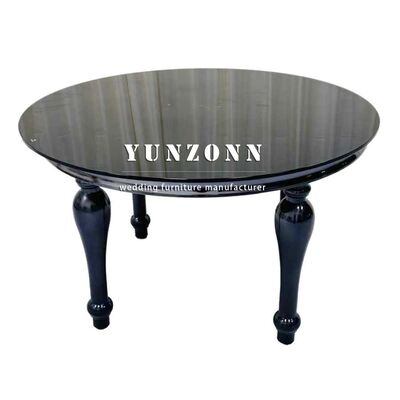 Bon prix Mobilier d'Événements de Mariage Chic, Tables de Banquet d'Hôtel de Luxe en Acier Inoxydable Noir en ligne