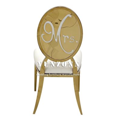 Bon prix Meubles de salle d'hôtel M. et Mme Velours blancs Mariée et marié Chaise de mariage Chaise d'amour en ligne