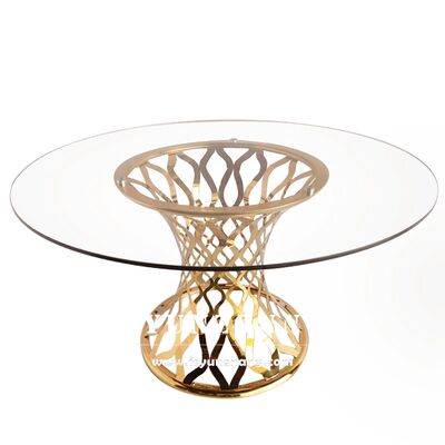 Bon prix Meubles d'hôtel de luxe Ronde cercle miroir verre en acier inoxydable en ligne