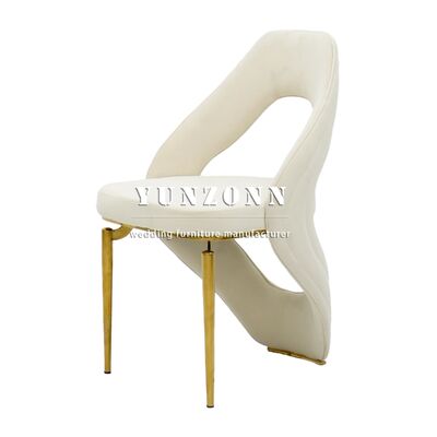Bon prix Chinois moderne élégant nouvel arrivant tapissé Nordic Velvet Hôtel chaise de salle à manger rembourrée en ligne