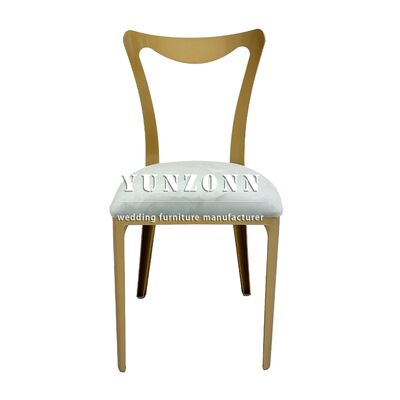 Bon prix Chaises royales Événements Fête de mariage Meubles de salle à manger en acier inoxydable en ligne