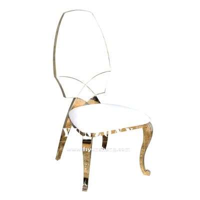 Bon prix Nouveau style meubles de mariage pour événements haut dos métal en acier inoxydable banquet fête mariage chaises à manger pour les événements en ligne