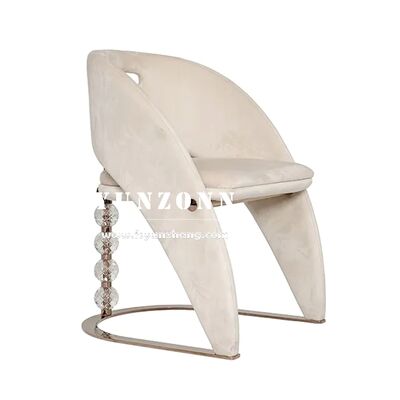 Bon prix Chaises de salle à manger de luxe de mode italienne pour la maison avec pieds en métal massif et dossier haut en ligne