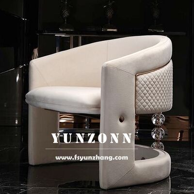 Bon prix Canapé lounge confortable style nordique moderne avec dossier en cristal, fauteuil de salon avec rembourrage en velours en ligne