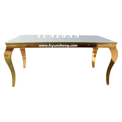 Bon prix Table à manger rectangulaire moderne de luxe au design classique avec fonction réglable pour la maison, l'appartement, l'hôtel, les banquets extérieurs et les événements en ligne