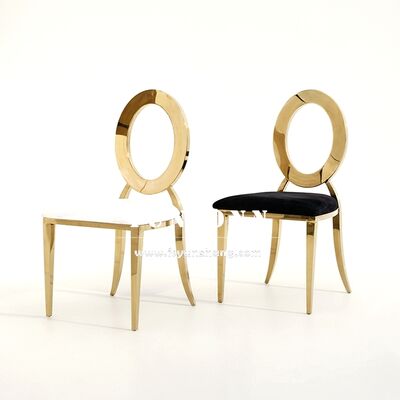 Bon prix Chaise Louis Oz Antique avec Cadre en Acier Inoxydable Doré pour Événements Modernes, Banquets, Hôtels, Salles à Manger, Appartements, Chaise de Mariage en ligne