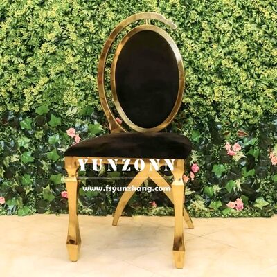 Bon prix Chaise de salle à manger moderne en métal, mobilier de maison en acier pour salle à manger et hôtels, pour mariages et salles en ligne