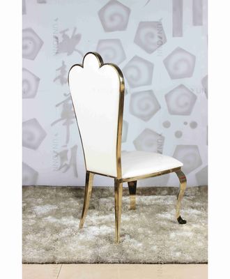 Bon prix Chaise de banquet de mariage de trône d'événement d'acier inoxydable d'or avec des coussins en ligne
