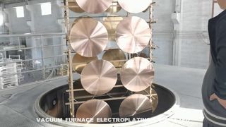 Processus de placage à l'or sous vide des produits d'ameublement en or